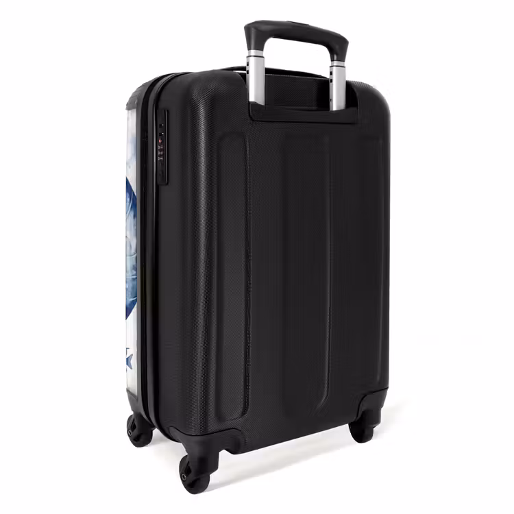 Koffer - Muschel – Spirale – Meeresleben – Aquarell – Blau - Schelp - Spiraal - Zeeleven - Aquarel - Blauw NBS - Handbagage koffer - Volwassenen Unisex middel