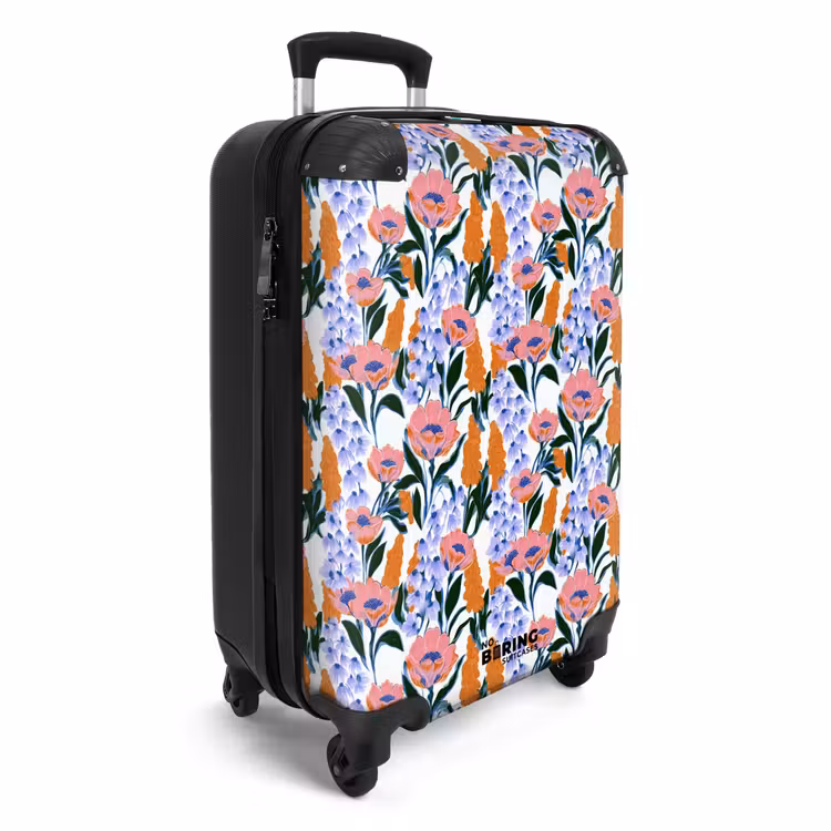 Koffer - Muster – Aquarell – Bunt - Patroon - Aquarel - Kleurrijk NBS - Handbagage koffer - Vrouwen middel