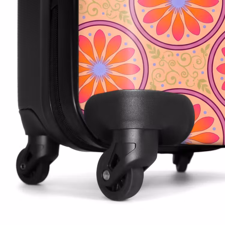 Koffer - Muster – Blumen – Dekorativ – Farbenfroh – Modern - Patroon - Bloemen - Decoratief - Kleurrijk - Modern NBS - Handbagage koffer - Vrouwen middel
