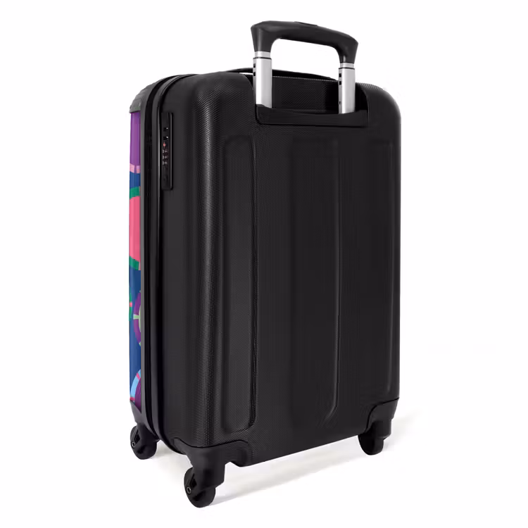 Koffer - Muster – Kreise – Abstrakt – Bunt - Patroon - Cirkels - Abstract - Kleurrijk NBS - Handbagage koffer - Vrouwen middel