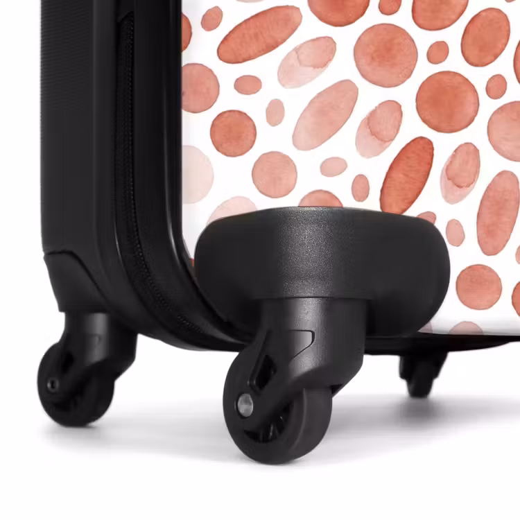 Koffer - Muster – Kreise – Abstrakt – Modern – Rot - Patroon - Cirkels - Abstract - Modern - Rood NBS - Handbagage koffer - Vrouwen middel