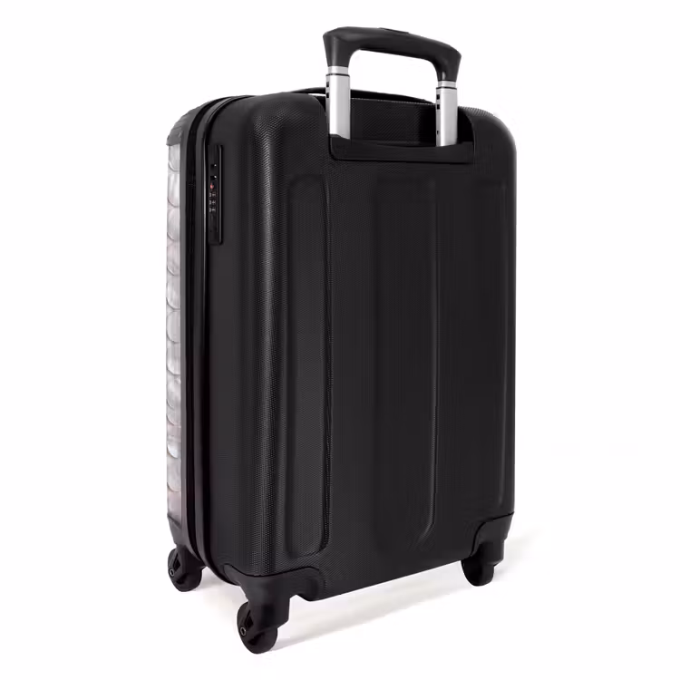 Koffer - Muster – Kreise – Abstrakt – Modern – Weiß - Patroon - Cirkels - Abstract - Modern - Wit NBS - Handbagage koffer - Vrouwen middel