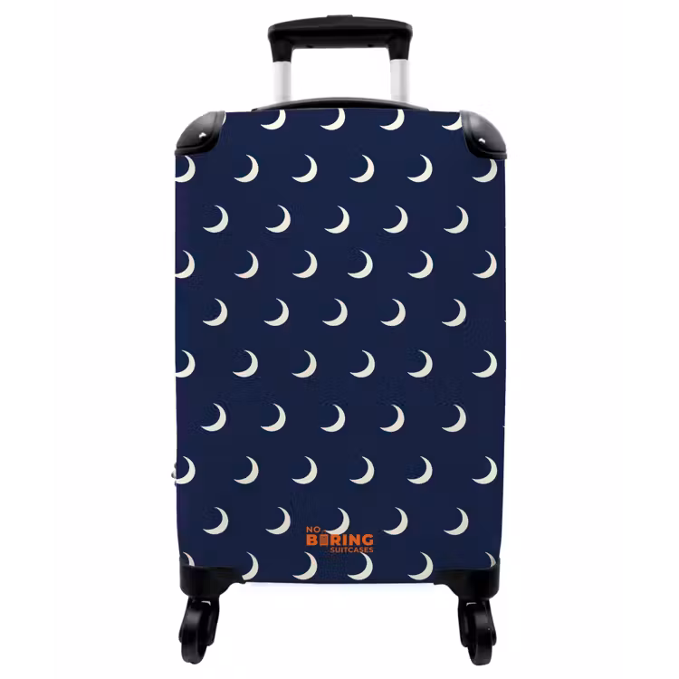 Koffer - Muster – Mähnen – Blau - Patroon - Manen - Blauw NBS - Handbagage koffer - Vrouwen middel