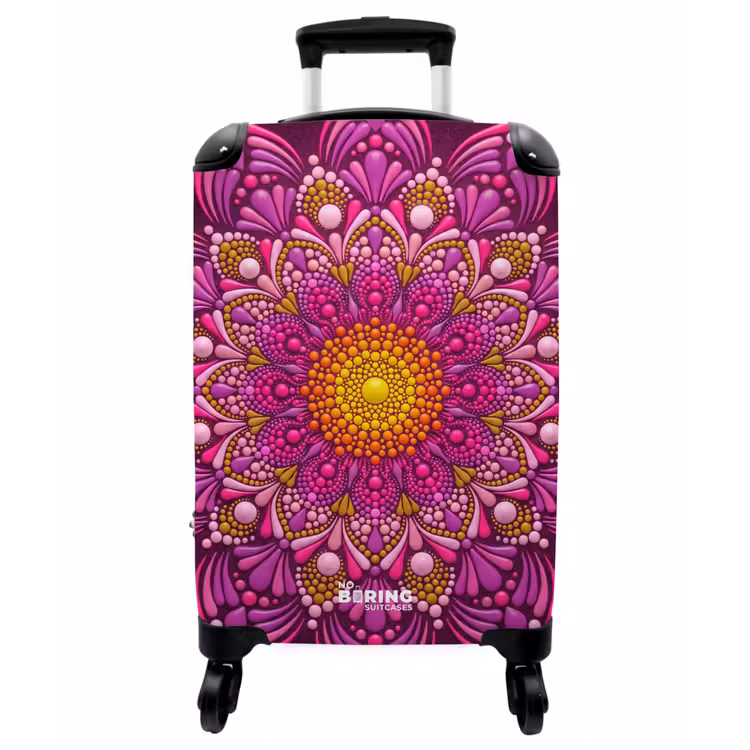 Koffer - Muster – Punkte – Abstrakt – Bunt - Patroon - Stippen - Abstract - Kleurrijk NBS - Handbagage koffer - Vrouwen middel