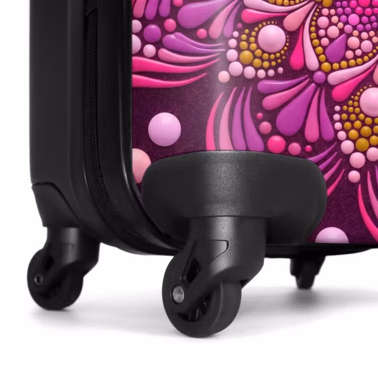 Koffer - Muster – Punkte – Abstrakt – Bunt - Patroon - Stippen - Abstract - Kleurrijk NBS - Handbagage koffer - Vrouwen middel