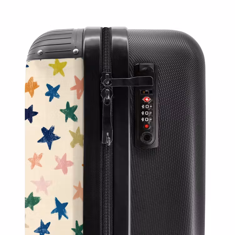 Koffer - Muster – Sterne – Bunt - Patroon - Sterren - Kleurrijk NBS - Handbagage koffer - Vrouwen middel