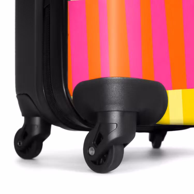 Koffer - Muster – Streifen – Abstrakt – Modern – Bunt - Patroon - Strepen - Abstract - Modern - Kleurrijk NBS - Handbagage koffer - Vrouwen middel