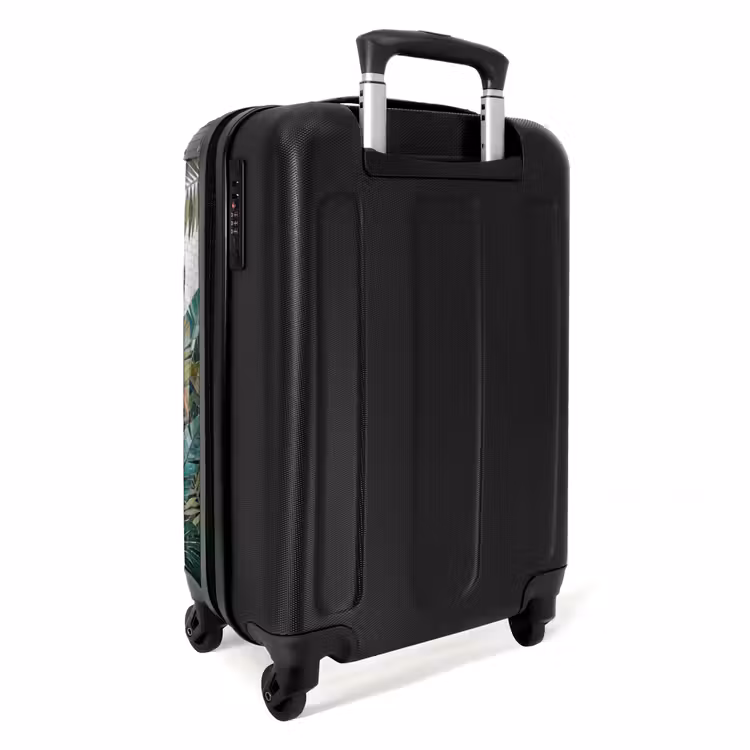 Koffer - Natur – Blätter – Abstrakt – Grün – Vogel - Natuur - Bladeren - Abstract - Groen - Vogel NBS - Handbagage koffer - Volwassenen Unisex middel