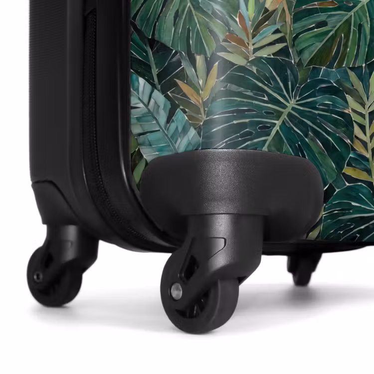Koffer - Natur – Blätter – Abstrakt – Grün – Vogel - Natuur - Bladeren - Abstract - Groen - Vogel NBS - Handbagage koffer - Volwassenen Unisex middel