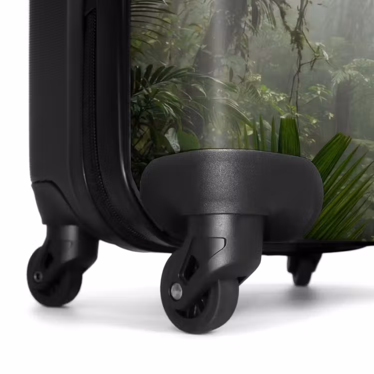 Koffer - Natur – Dschungel – Nebel – Grün – Blätter - Natuur - Jungle - Mist - Groen - Bladeren NBS - Handbagage koffer - Volwassenen Unisex middel