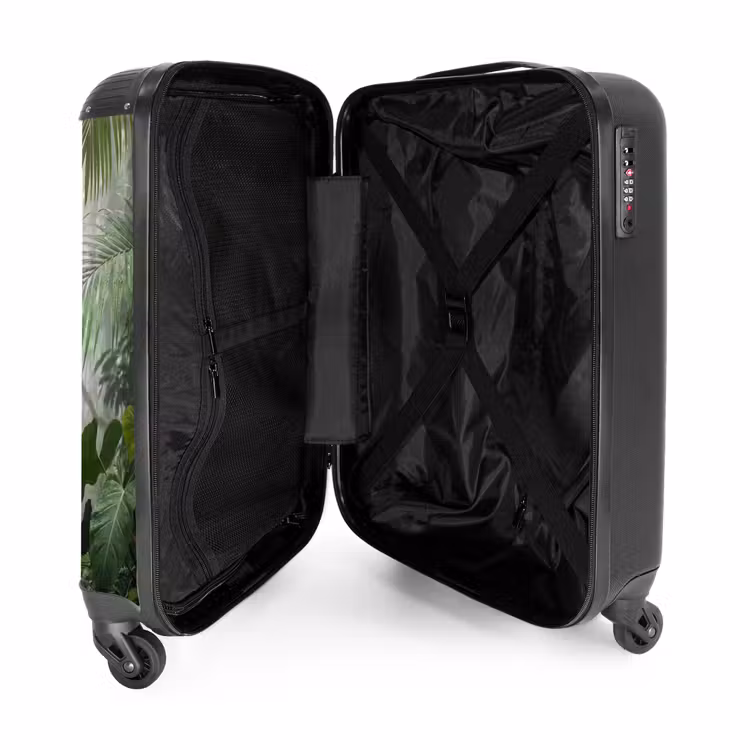 Koffer - Natur – Dschungel – Nebel – Tropisch – Grün - Natuur - Jungle - Mist - Tropisch - Groen NBS - Handbagage koffer - Volwassenen Unisex middel