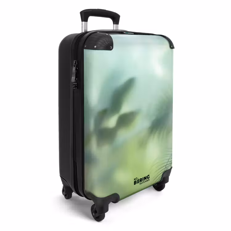 Koffer - Natur – Verwaschen – Grün – Abstrakt – Modern - Natuur - Vervaagd - Groen - Abstract - Modern NBS - Handbagage koffer - Volwassenen Unisex middel