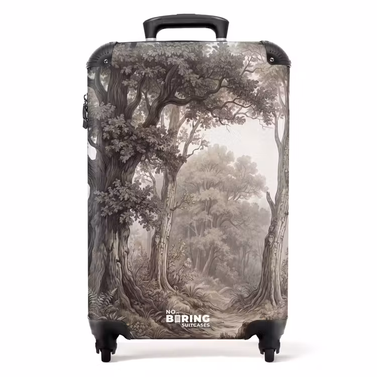 Koffer - Natur – Wald – Eiche - Natuur - Bos - Eik NBS - Handbagage koffer - Volwassenen Unisex middel