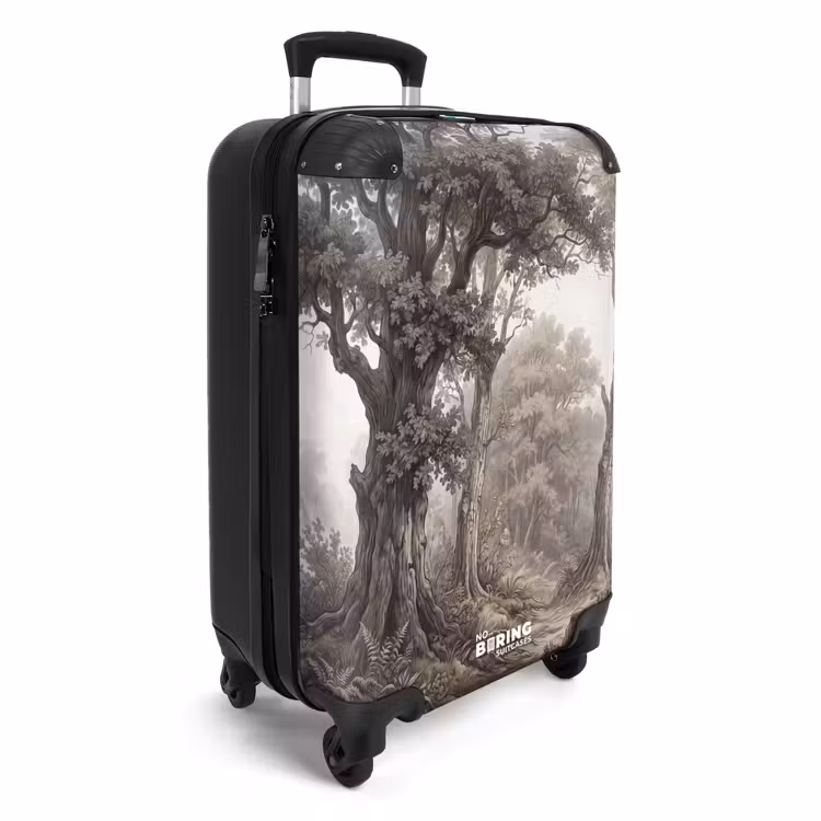 Koffer - Natur – Wald – Eiche - Natuur - Bos - Eik NBS - Handbagage koffer - Volwassenen Unisex middel
