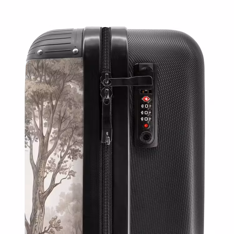 Koffer - Natur – Wald – Eiche - Natuur - Bos - Eik NBS - Handbagage koffer - Volwassenen Unisex middel