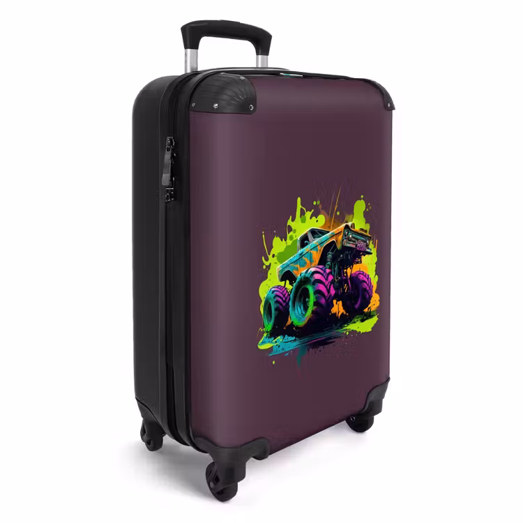 Neon Wheels NBS - Handbagage koffer - Unisex middel -productfoto_3d