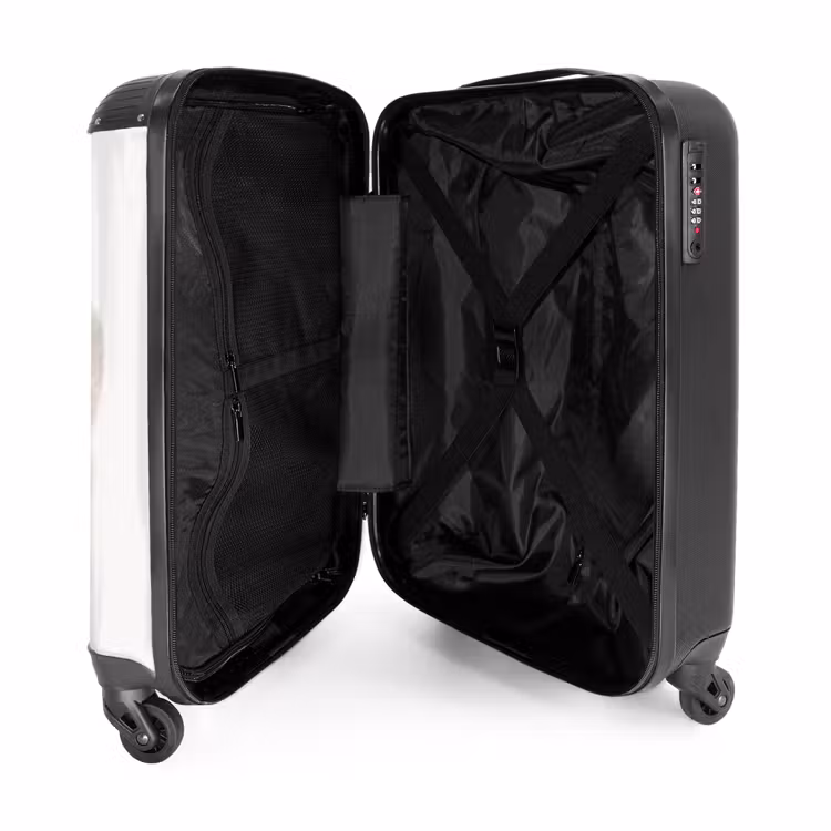 Schattige Ijsbeer NBS - Handbagage koffer - Unisex middel -binnenkant