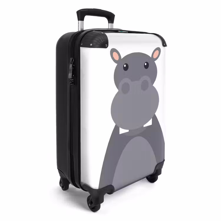 Nino nijlpaard NBS - Handbagage koffer - Unisex middel -productfoto_3d