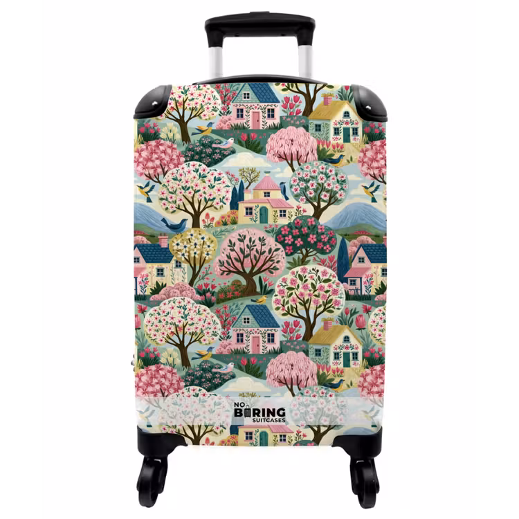 Koffer - Nostalgisch – Idyllisch – Farbenfroh - Nostalgisch - Idyllisch - Kleurrijk NBS - Handbagage koffer - Vrouwen middel