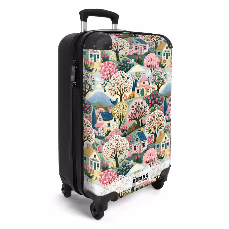 Koffer - Nostalgisch – Idyllisch – Farbenfroh - Nostalgisch - Idyllisch - Kleurrijk NBS - Handbagage koffer - Vrouwen middel