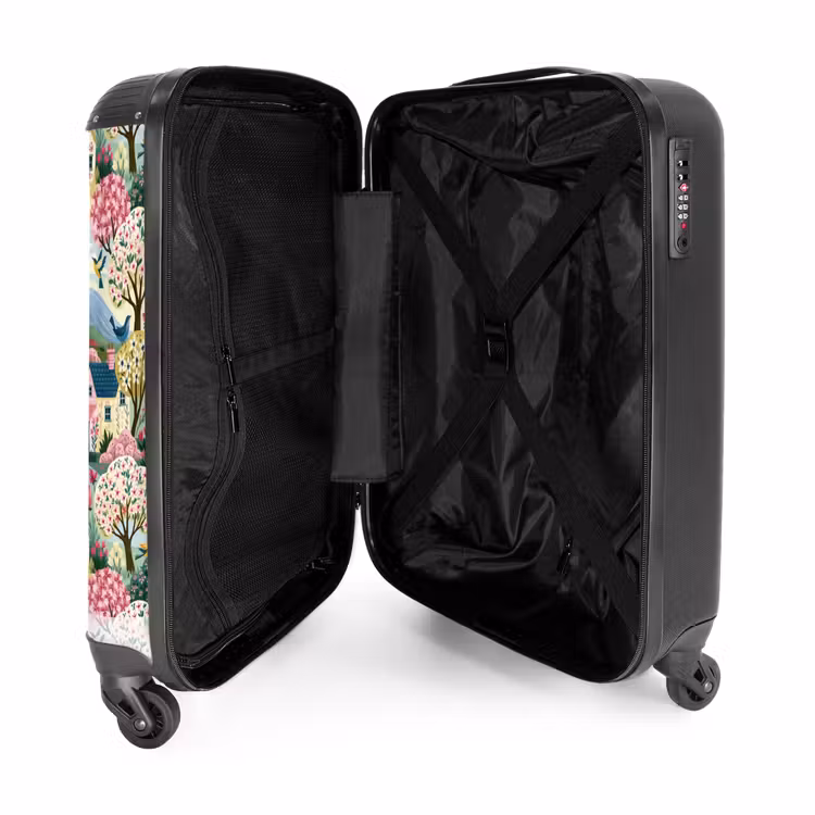 Koffer - Nostalgisch – Idyllisch – Farbenfroh - Nostalgisch - Idyllisch - Kleurrijk NBS - Handbagage koffer - Vrouwen middel