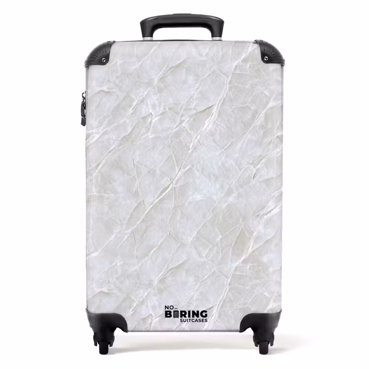 Oppervlakte - Textuur - Grijs NBS - Handbagage koffer - Volwassenen Unisex middel -productfoto_recht