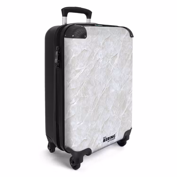 Oppervlakte - Textuur - Grijs NBS - Handbagage koffer - Volwassenen Unisex middel -productfoto_3d