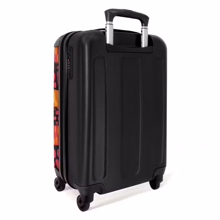 Koffer - Orange – Rosa – Ausdrucksstark – Muster - Oranje - Roze - Expressief - Patroon NBS - Handbagage koffer - Volwassenen Unisex middel