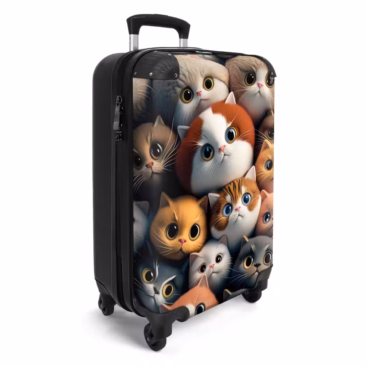 Oranje Katjes NBS - Handbagage koffer - Unisex middel -productfoto_3d