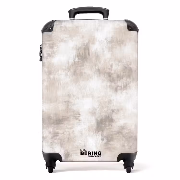 Organisch - Patroon - Gemêleerd NBS - Handbagage koffer - Volwassenen Unisex middel -productfoto_recht