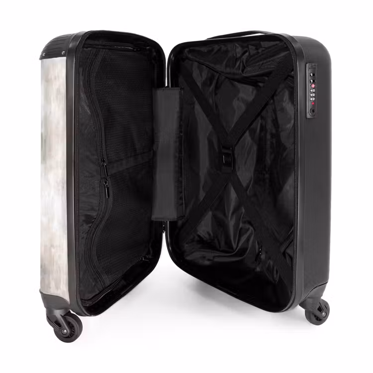 Organisch - Patroon - Gemêleerd NBS - Handbagage koffer - Volwassenen Unisex middel -binnenkant