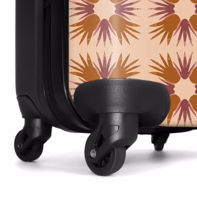 Koffer - Ornament – Muster – Ocker - Ornament - Patroon - Oker NBS - Handbagage koffer - Vrouwen middel