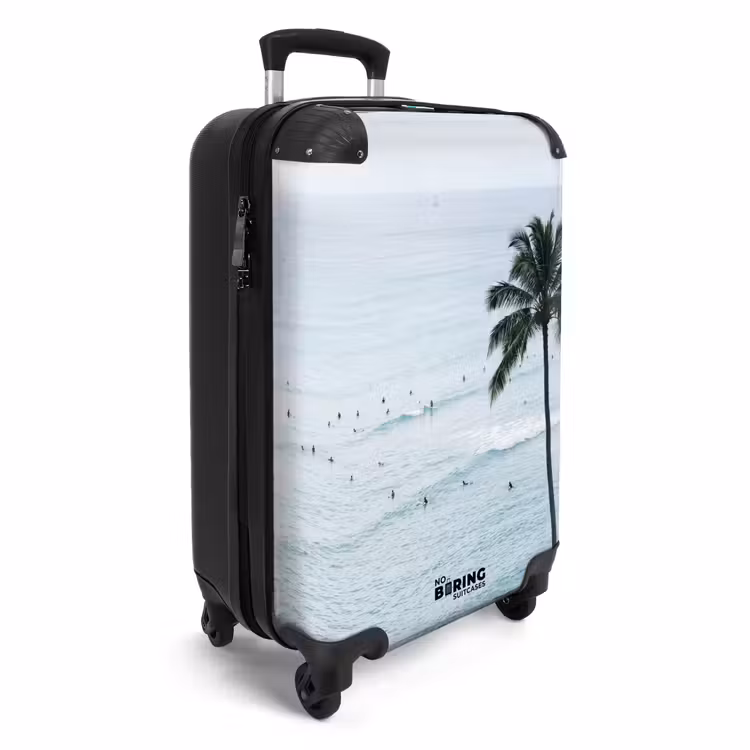 Koffer - Ozean – Palmen – Surfer - Oceaan - Palmbomen - Surfers NBS - Handbagage koffer - Vrouwen middel
