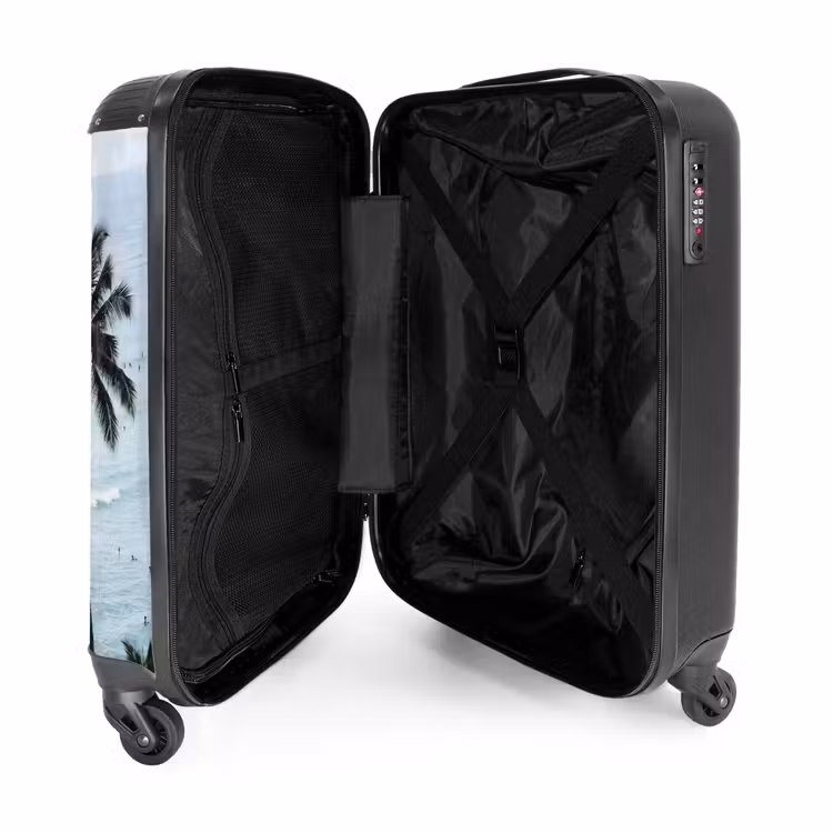 Koffer - Ozean – Palmen – Surfer - Oceaan - Palmbomen - Surfers NBS - Handbagage koffer - Vrouwen middel