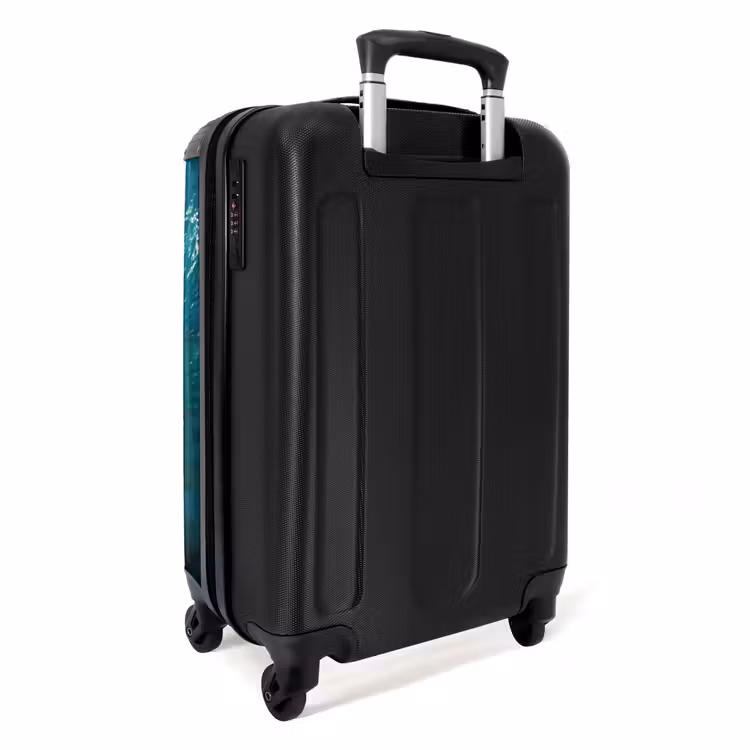 Koffer - Ozean – Wellen – Strand – Natur – Blau - Oceaan - Golf - Strand - Natuur - Blauw NBS - Handbagage koffer - Volwassenen Unisex middel