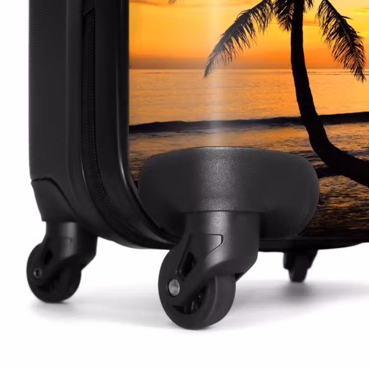 Palmbomen bij zonsondergang NBS - Handbagage koffer - Unisex middel -wiel