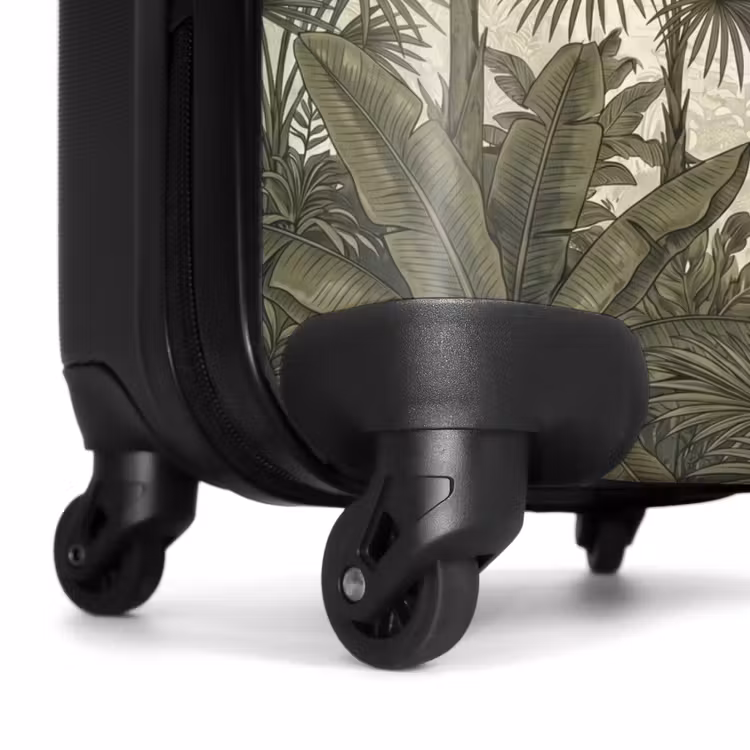 Koffer - Papageien – Dschungel – Tropisch – Grün - Papagaaien - Jungle - Tropisch - Green NBS - Handbagage koffer - Vrouwen middel