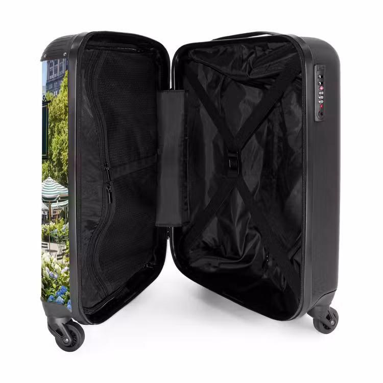 Koffer - Park – Springbrunnen – Stadt – Natur - Park - Fontein - Stad - Natuur NBS - Handbagage koffer - Volwassenen Unisex middel