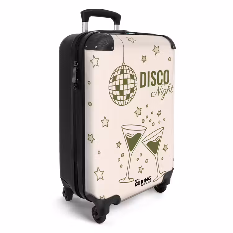 Koffer - Party – Disco – Getränke – Illustration – Grün - Feest - Disco - Drank - Illustratie - Groen NBS - Handbagage koffer - Vrouwen middel