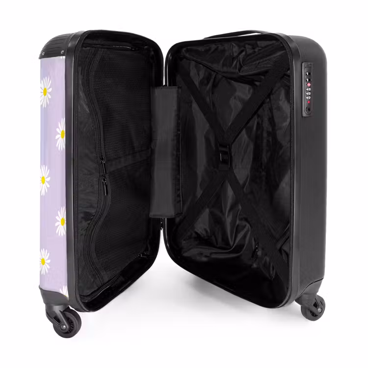 5 NBS - Handbagage koffer - Unisex middel -binnenkant