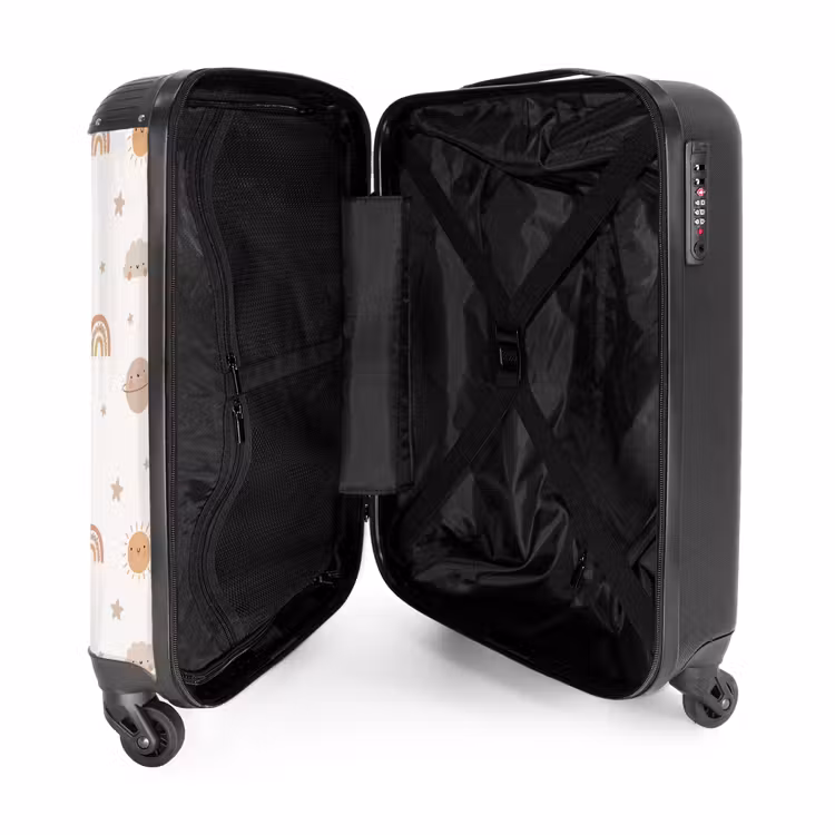Pastelkleurig heelal NBS - Handbagage koffer - Unisex middel -binnenkant