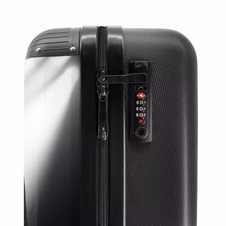 Koffer - Person – Klavier – Musik – Schwarz-Weiß – Bühne - Persoon - Piano - Muziek - Zwart-wit - Podium NBS - Handbagage koffer - Volwassenen Unisex middel