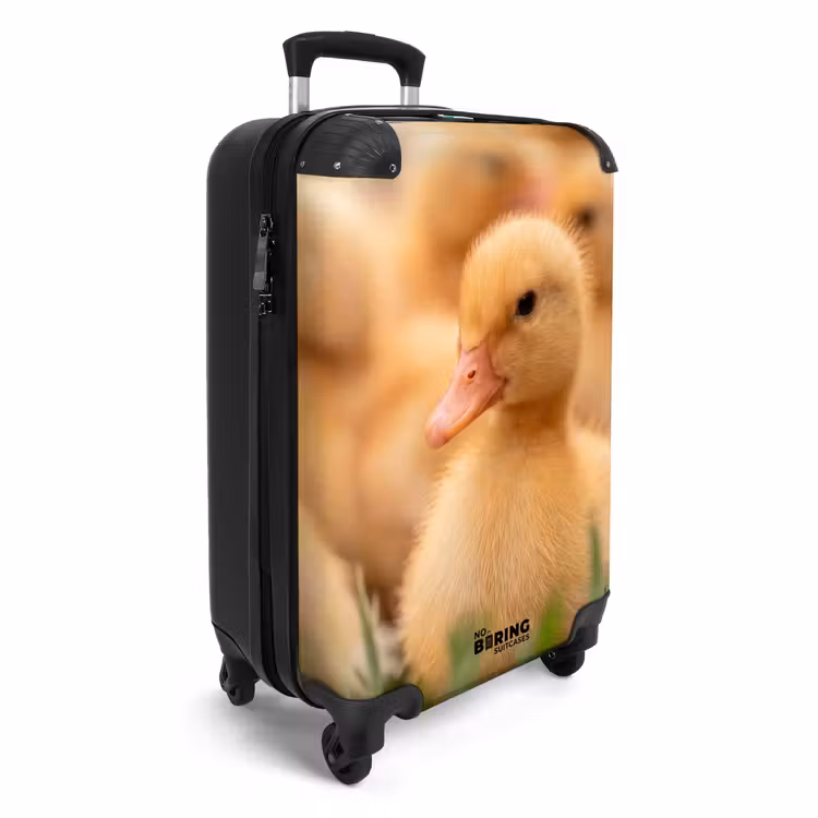 Koffer - Pfeil – Ente – Natur – Gelb - Pijltje - Eend - Natuur - Geel NBS - Handbagage koffer - Volwassenen Unisex middel