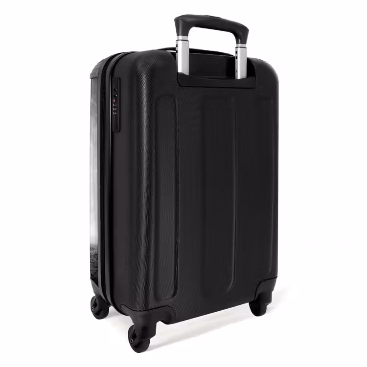 Koffer - Pferd – Stoff – Schwarz-Weiß – Tiere - Paard - Stof - Zwart-wit - Dieren NBS - Handbagage koffer - Volwassenen Unisex middel