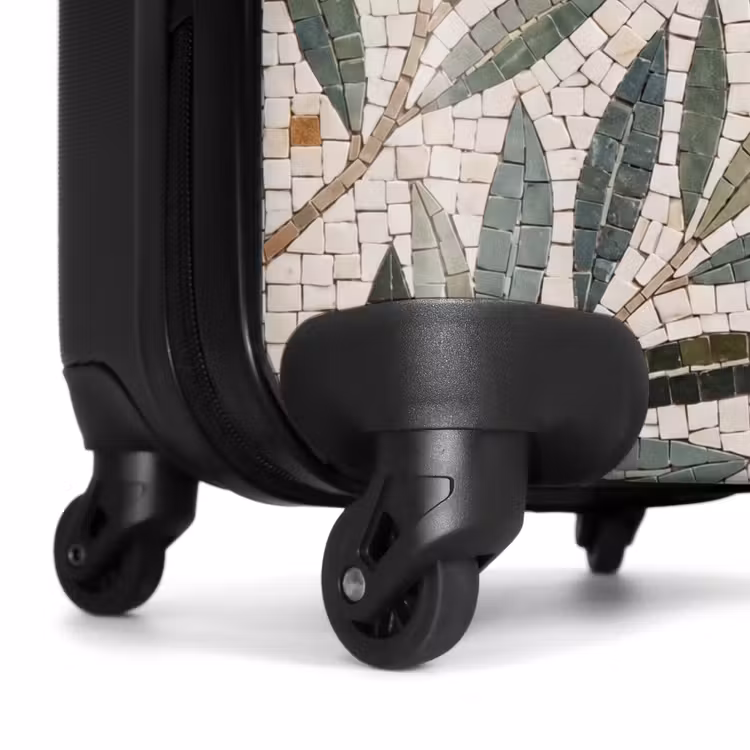 Koffer - Pflanze – Blatt – Mosaik – Grün - Plant - Blad - Mozaïek - Groen NBS - Handbagage koffer - Volwassenen Unisex middel