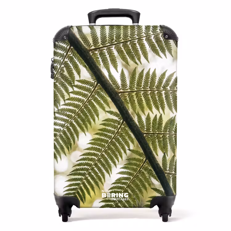 Koffer - Pflanze – Blatt – Natur – Grün – Detail - Plant - Blad - Natuur - Groen - Detail NBS - Handbagage koffer - Volwassenen Unisex middel