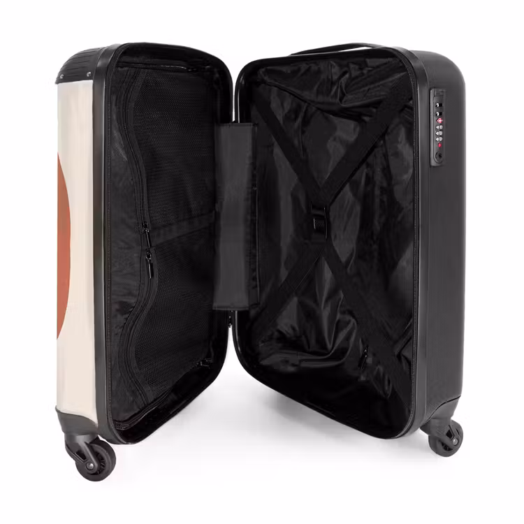 Koffer - Pflanze – Zweig – Abstrakt – Modern – Weiß - Plant - Tak - Abstract - Modern - Wit NBS - Handbagage koffer - Vrouwen middel