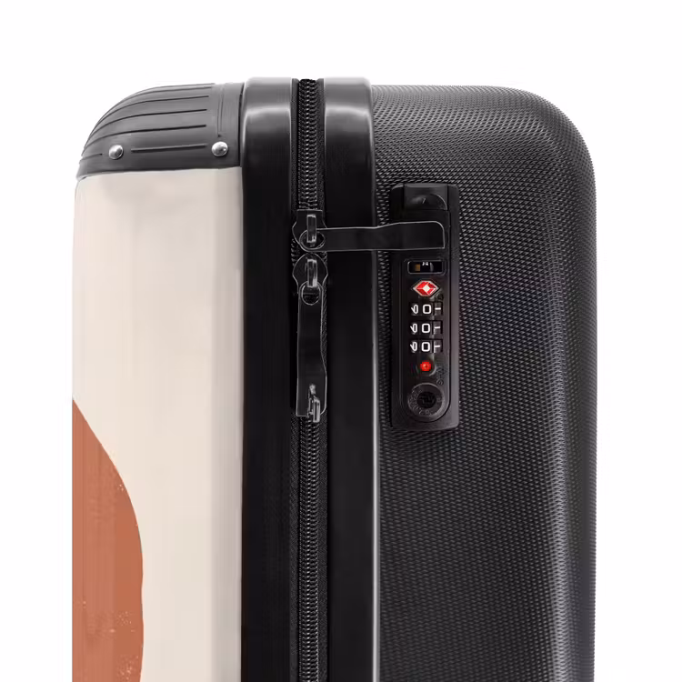 Koffer - Pflanze – Zweig – Abstrakt – Modern – Weiß - Plant - Tak - Abstract - Modern - Wit NBS - Handbagage koffer - Vrouwen middel