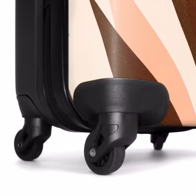 Koffer - Pflanzen – Abstrakt – Natur – Braun - Planten - Abstract - Natuur - Bruin NBS - Handbagage koffer - Vrouwen middel