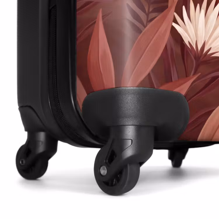 Koffer - Pflanzen – Blätter – Botanisch – Modern – Braun - Planten - Bladeren - Botanisch - Modern - Bruin NBS - Handbagage koffer - Vrouwen middel